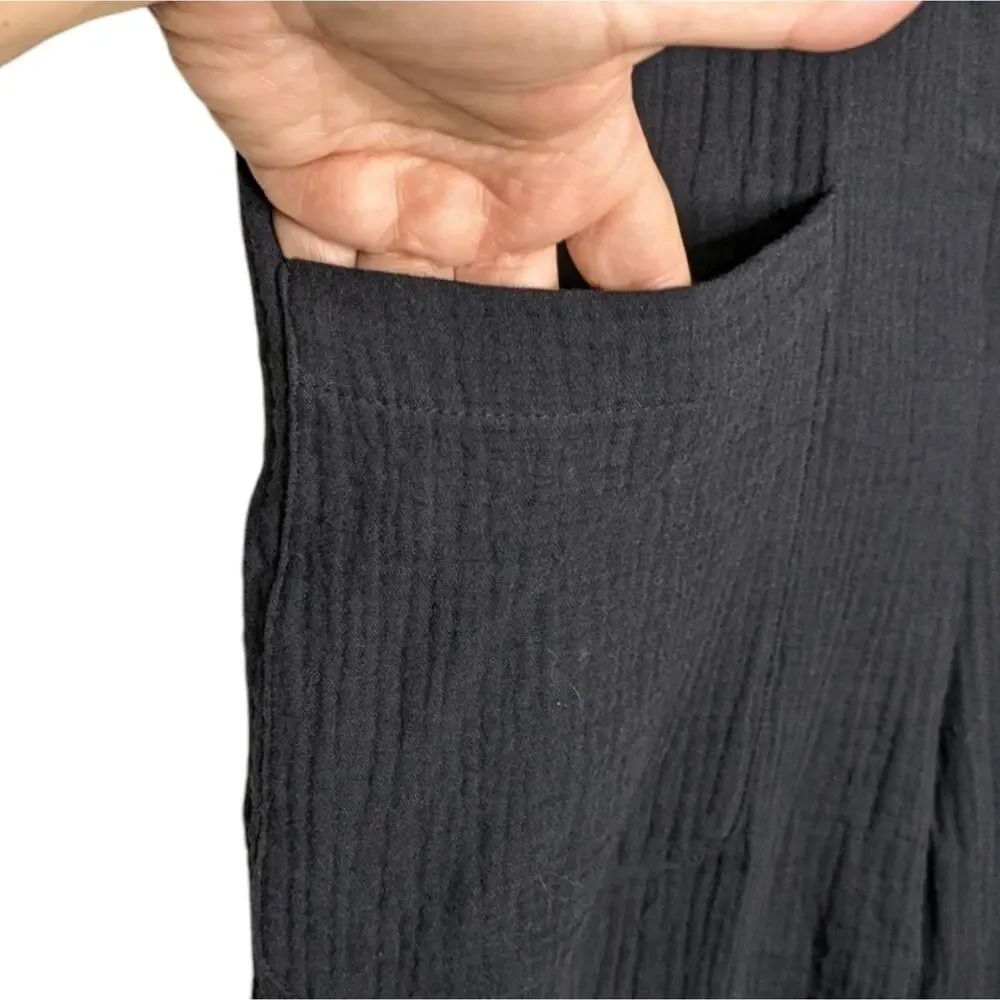 HATCH The Softest Gauze Nursing Jumpsuit XS Maternity Button Pocket Relaxed